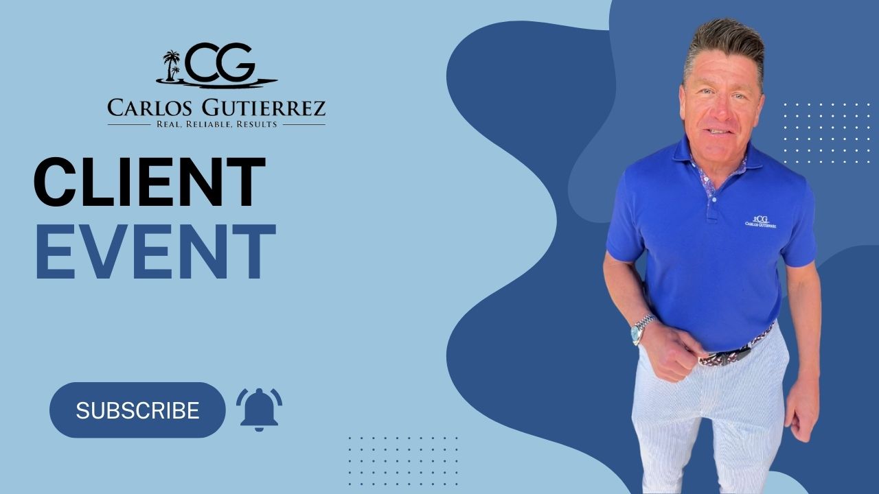 Celebrate With Us: Carlos Gutierrez Client Event Announcement!